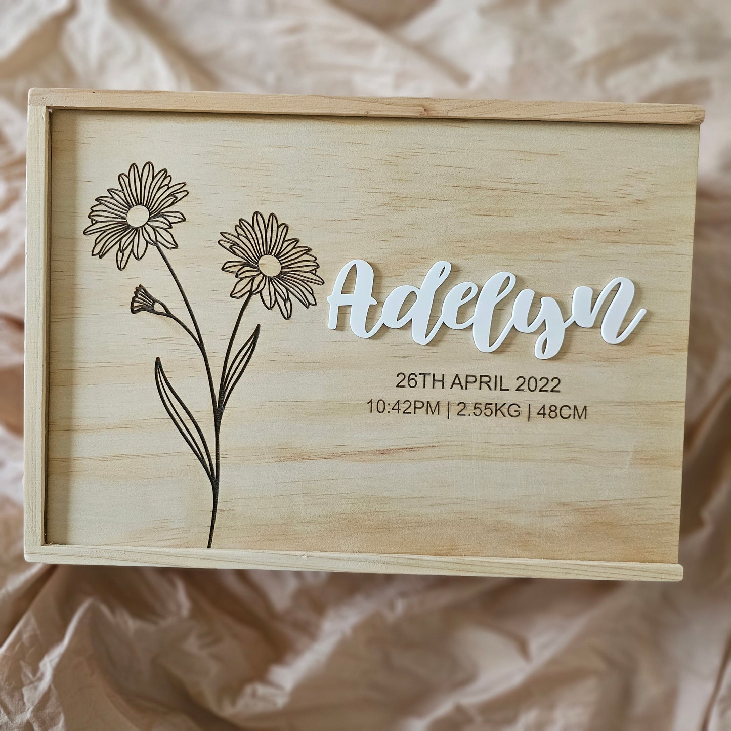 Birth Flower Keepsake Box