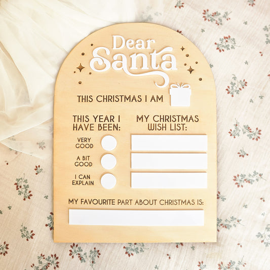 Dear Santa Letter editable board