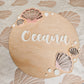 Pink Personalised Shell Name Plate