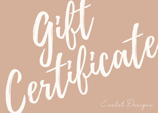 Evelet Designs: Gift Card